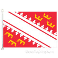 100% Polyester 90*150CM Elsass Landesfahne Flagge Elsass Nationalflagge